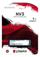 SSD Kingston NV3, 1 TB, M.2 2280, PCIe 4.0 x4, NVMe, Leitura: 6000 MB/s